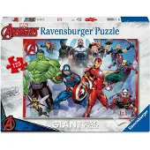 Ravensburger , Reuze 125-delige Marvel Avengers slijtvast kartonnen vloerpuzzel, Veelkleurig