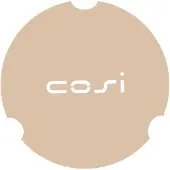 Cosi Fires tafelplaat rond glasset large - sandy beige