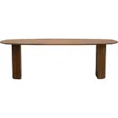 Giga Meubel Eettafel Feline Bruin 220cm