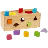 Bigjigs houten vormenstoof Mystery Box educatief speelgoed FSC-hout.