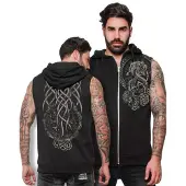 Outer Vision Bodywarmer - Viking Tattoo - S tot 4XL - voor Mannen - zwart - Maat S