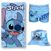 Lilo & Stitch Zomerset - Strandlaken - Zwembroek - Vissershoedje