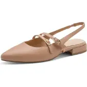 Marco Tozzi Ballerina met riempjes mokka