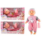 Merkloos Pop Met 10 Geluiden En Accesoires 30cm Roze roze Kunststof Pop