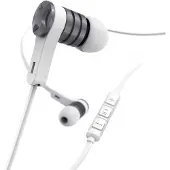 Hama Intense In-ear Stereofonisch Bedraad Zilver, Wit mobiele hoofdtelefoon