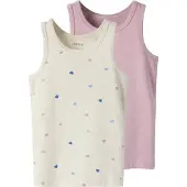 Name it Onderhemd lichtblauw / donkerblauw / taupe / lichtroze