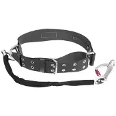 Lalizas Fireman Belt Heavy Duty With Safety Line 0.9 M Zwart