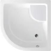 Aqualine Kwadrant acryl douchebak 90x90x28cm incl. steunpoten, R550