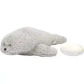 Moonie The Humming Seal Slaapknuffel - Gray