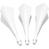 Cuesoul - TRAJ AK8 Integrated Dart Flights - Diamond Shape - White