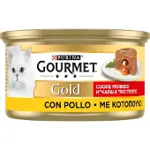 Gourmet 48x85g Gold Smeltende Kern Kip Natvoer Kat