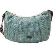 IZIA Schoudertas lichtbeige / blauw / turquoise / offwhite