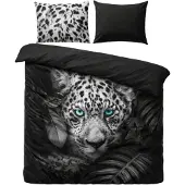 Pure Dekbedovertrek Micropercal Blue Eyes - anthracite 140x200/220cm