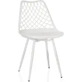 Hjh LIVING Tuinstoel / eetkamerstoel BEGIO S kunststof wit