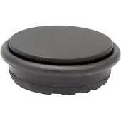 Wagner deurstop BIG DISK ZWART, staal, poedercoating, Ø 100 x H 30 mm, verrijdbaar, antislip, zwart, 0,74 kg