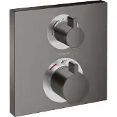 Hansgrohe Ecostat Square inbouw douchekraan thermostaat brushed black chrome