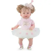 Marina & Pau Alina Party In Case Soft Body Doll 45 Cm Roze Kinderen