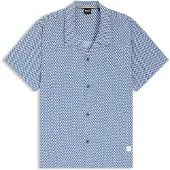 HUGO BOSS BOSS Black overhemd blauw patroon