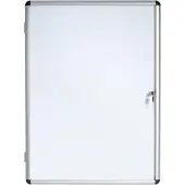 BI-Office Enclore Indoor Vitrine Magnetisch 6 x A4 Ja Gelakt staal 72 (B) x 67,4 (H) cm Wit