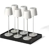 Lumisky Set van 6 tafellampen met voet. H38CM KELLY