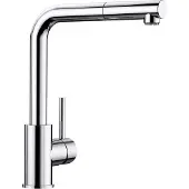 BLANCO Chrome keukenkraan met handdouche, model MILA-S, artikelnummer 521466