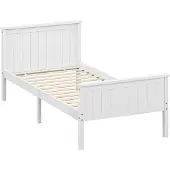 HOMCOM -Bedframe-Pin-210x98x82cm-Wit