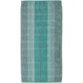 Cawö Handdoek Cawö Cashmere Stripes Turquase (set van 3)