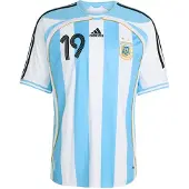 Adidas Tricot 'Argentinien 2006 Messi' blauw / geel / zwart / wit