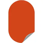 Groovy Magnets Ovaal Magneetsticker - Rood
