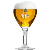 Leffe Bierglas – 50cl – Set van 2 – Origineel Belgisch Speciaalbierglas met Voet