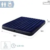 Famanu air mattress / Persoons Luchtbed , 203 x 183 x 25 cm