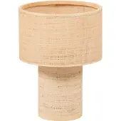 Woood Syro Tafellamp Ø 28 CM - Raffia - Naturel - 38x28x28