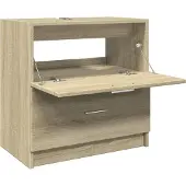 vidaXL Wastafelkast 59x37x59 cm bewerkt hout sonoma eikenkleurig