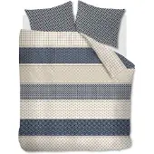 Rivièra Maison Dekbedovertrek Ropes Marineblauw Katoen-200 x 200 / 220 cm | 2-Persoons