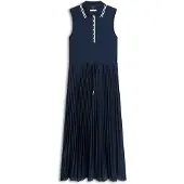 Tommy Hilfiger 1985 Pleated Polo Dress Dark Night Navy Size: XL | Maxi Dresses Outlet | Dames | Blauw