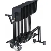 Hercules Stands BS200BC+ EZ Grip set van 12 orkestlessenaars met transportkar