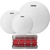 Evans HD Dry Rock Tom Pack 10" 12" 16" Heads & EQ PODS