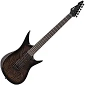 Gear4Music Harlem 6 Electric Guitar by Trans Black