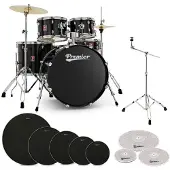 Premier Revolution 22” 5pc Low Volume Drum Kit Bundle Black