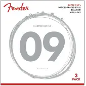 Fender SuperSonic 250L Guitar Strings Nickel-Plated Steel Ball End Gauges .009-.042 (3-Pack)