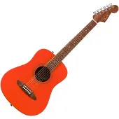 Fender California Standard Redondo Mini with Bag Spruce Top Fiesta Red