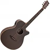 Tanglewood TRU4CEAE Reunion Pro Series Super Folk Electro Acoustic Ebony