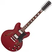 Hartwood Revival 12 String Semi Acoustic Guitar Cherry Red