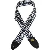 Ernie Ball Jacquard Gitaarriem, Zwarte Wijnstok (P05342), 41" - 72"