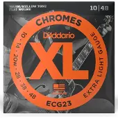 D'Addario ECG23 XL Chromes Flat Wound Extra Light 10-48