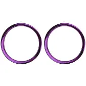 Bass Drum Os 2" Sound Hole Rings Purple