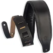 Levys Leathers M26PD-BLK 3" Top Grain Leather Strap Black