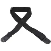 Levys Leathers M8POLY-BLK 2" Polypropylene Guitar Strap w/ Poly Ends Black