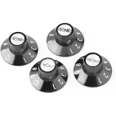Fender 72 Telecaster Custom Knobs (4) Black