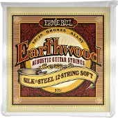 Ernie Ball Earthwood Zijde en Staal 12-snarige zachte akoestische gitaarsnaren, maat 9-49 (P02051)